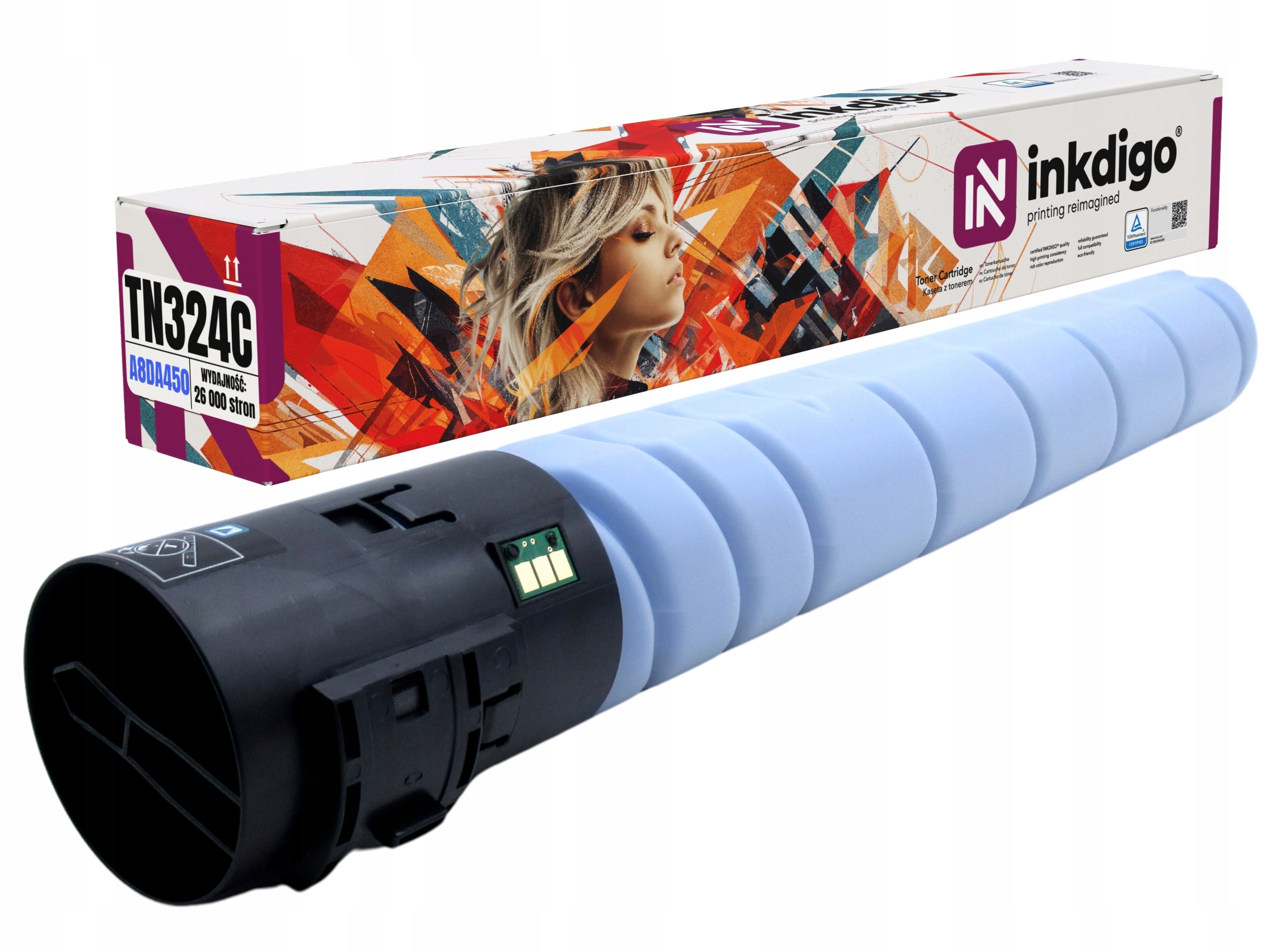 Toner TN324C Azurový Minolta Bizhub C258 C308 C368