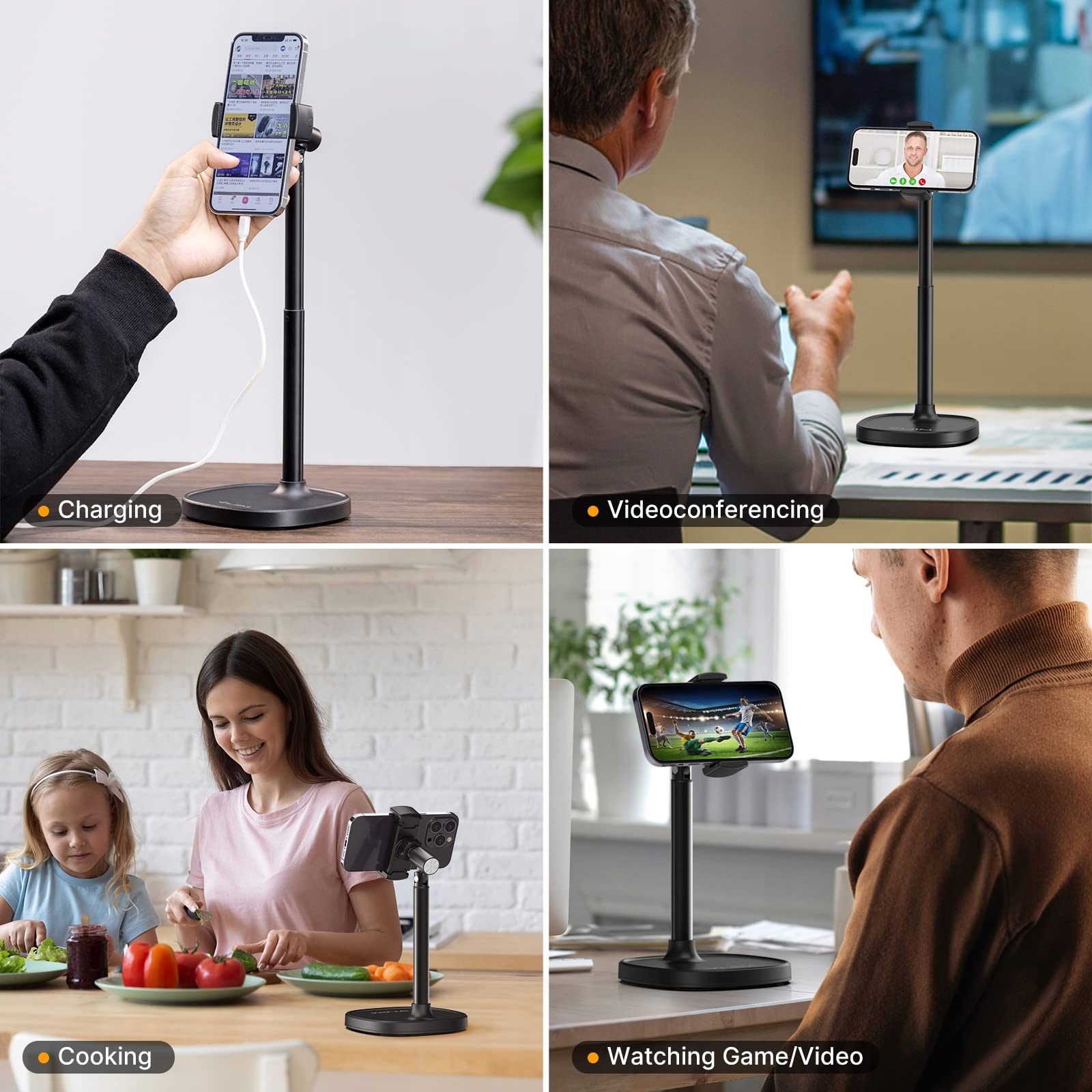 ULANZI Regulowany Stojak Na Telefon Kompatybilny z iPhone Galaxy Huawei — miniatura 7