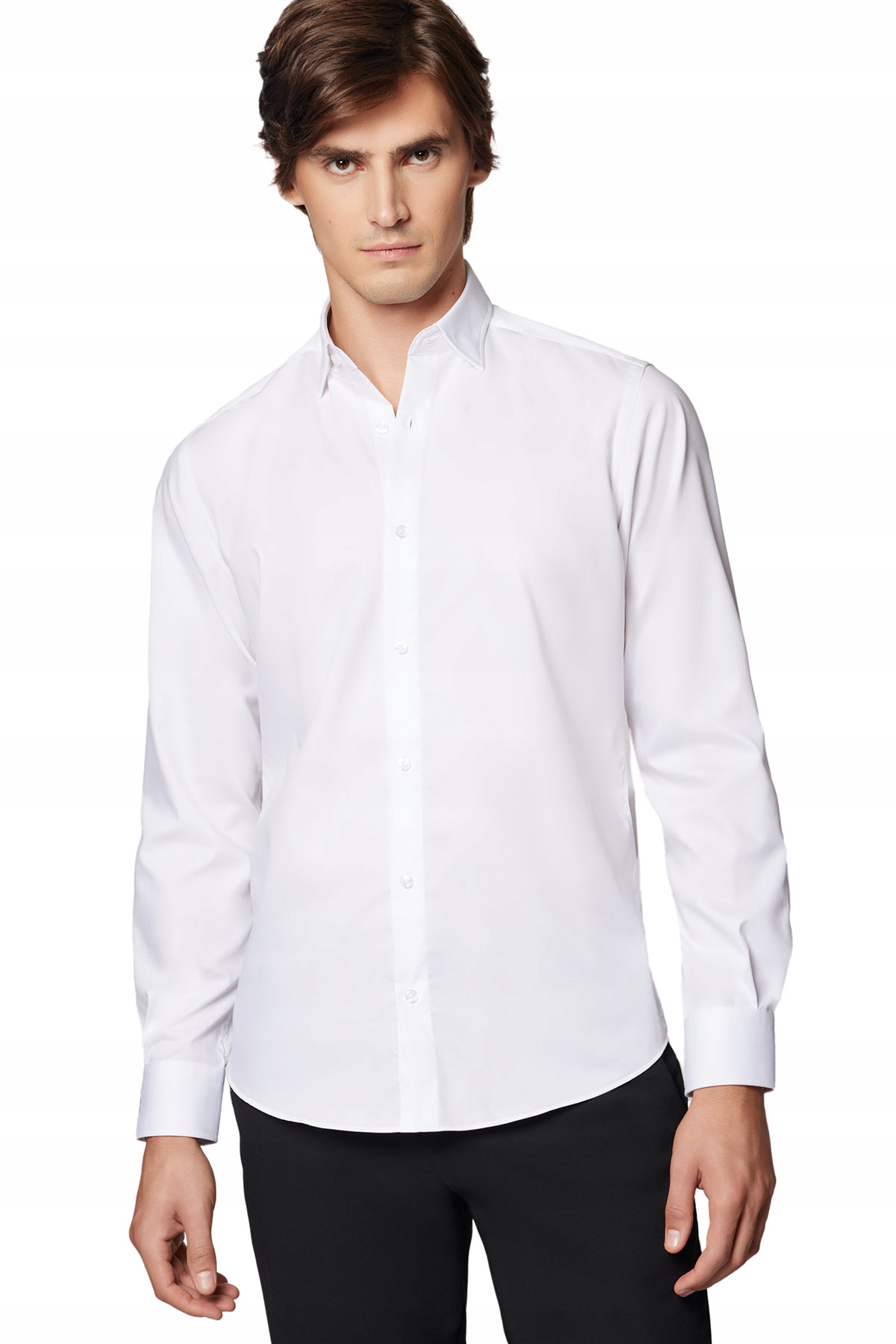 Koszula Męska Bawełniana Biała z Długim Rękawem Próchnik PM45 3XL