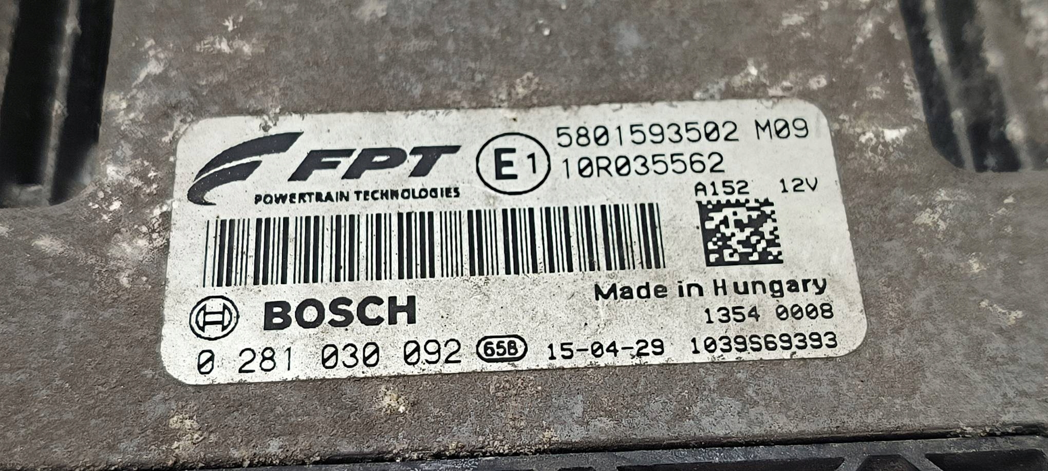 computer Motore ECU 5801593502 3.0 HPI IVECO DAILY IV 50C15