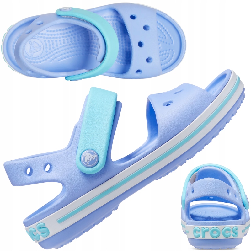 CROCS SANDAŁY DZIECIĘCE KLAPKI CROCBAND SANDAŁKI KROKS NA RZEPY r. 20-21