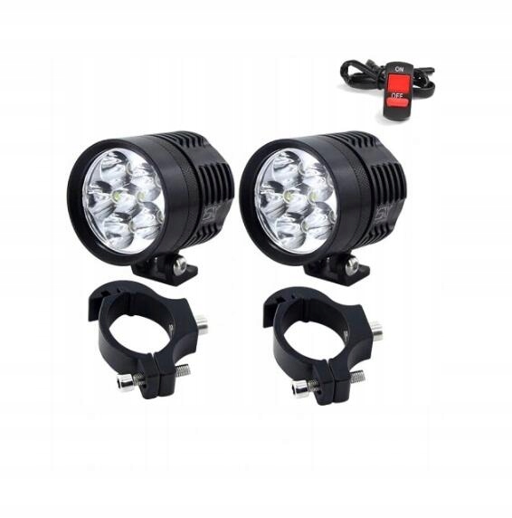 Halogeny motocyklowe LED 2 sztuki L6X 60W 6000LM lampy reflektory lightbar Producent inny