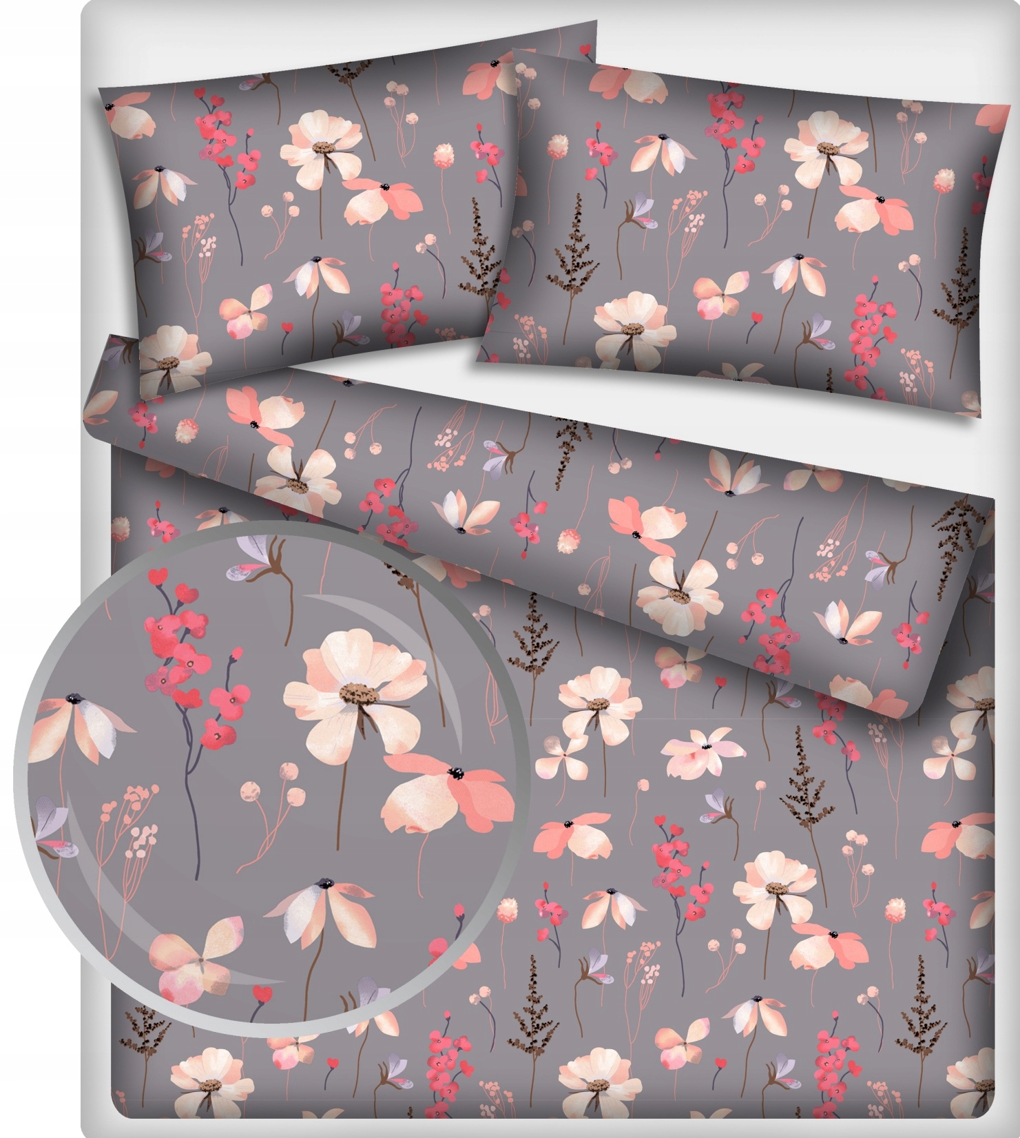 Pościel 100% bawełna Polska 160x200 Ogród Japoński