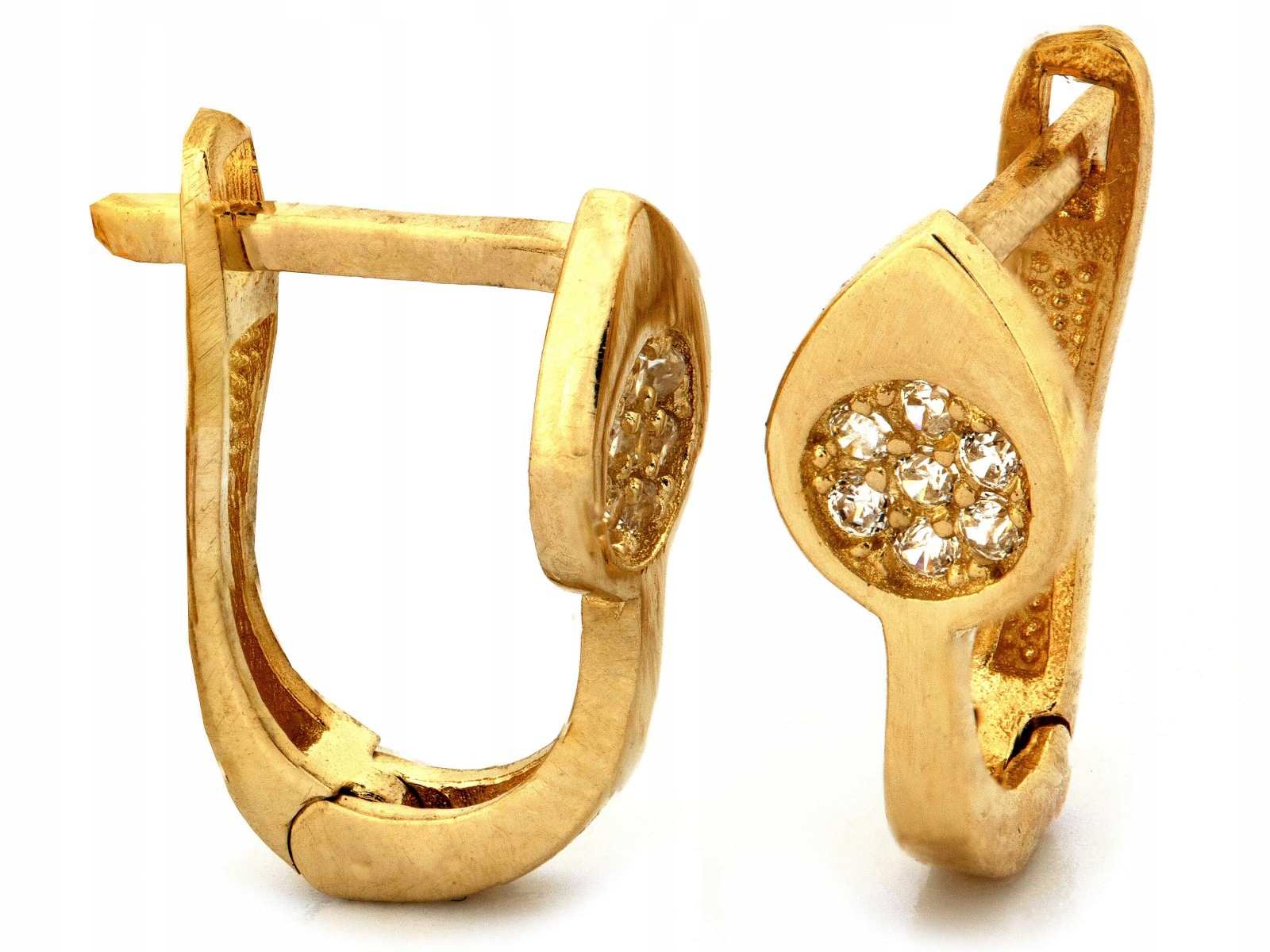 Dámské zlaté Náušnice 585, módní 14k