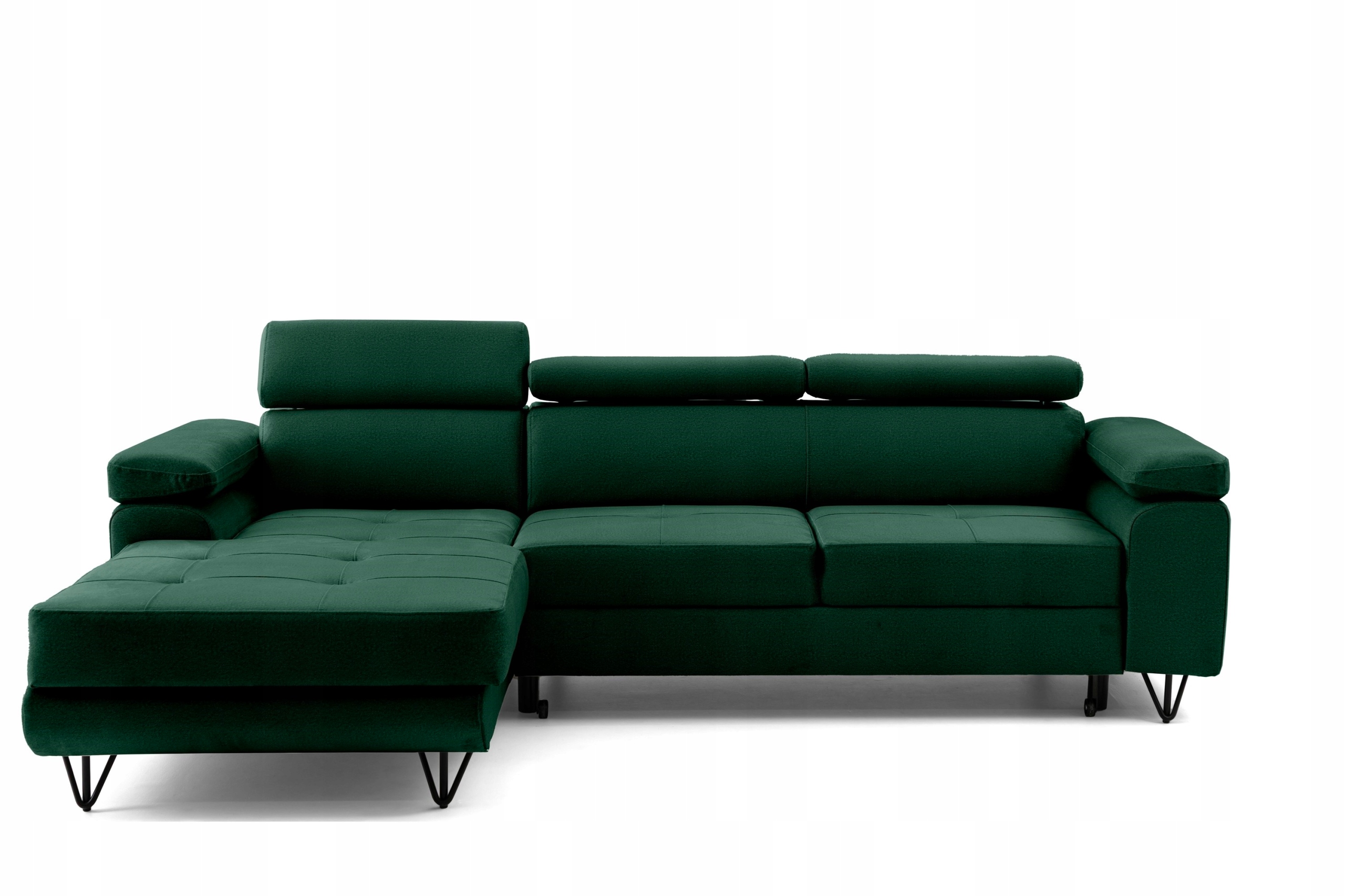 Rohová Sedací Souprava Nastavitelné opěrky hlavy Funkce Spaní