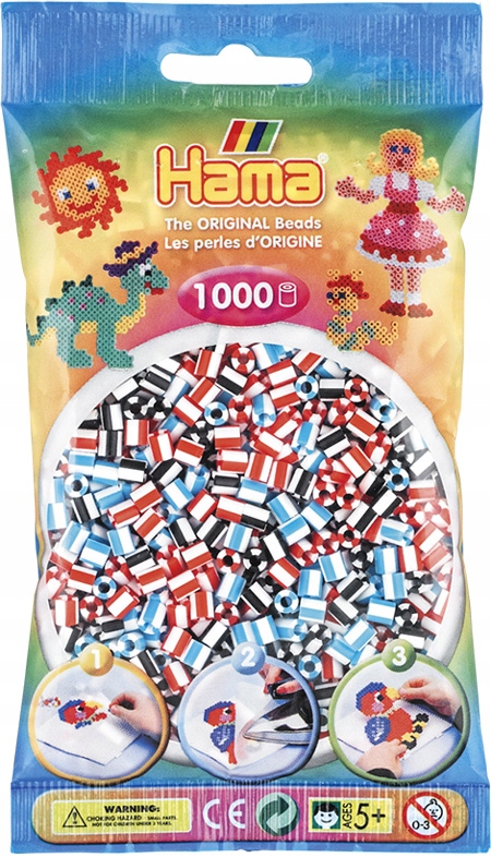 

Koraliki do prasowania Prążkowane 1000 szt Hama 91