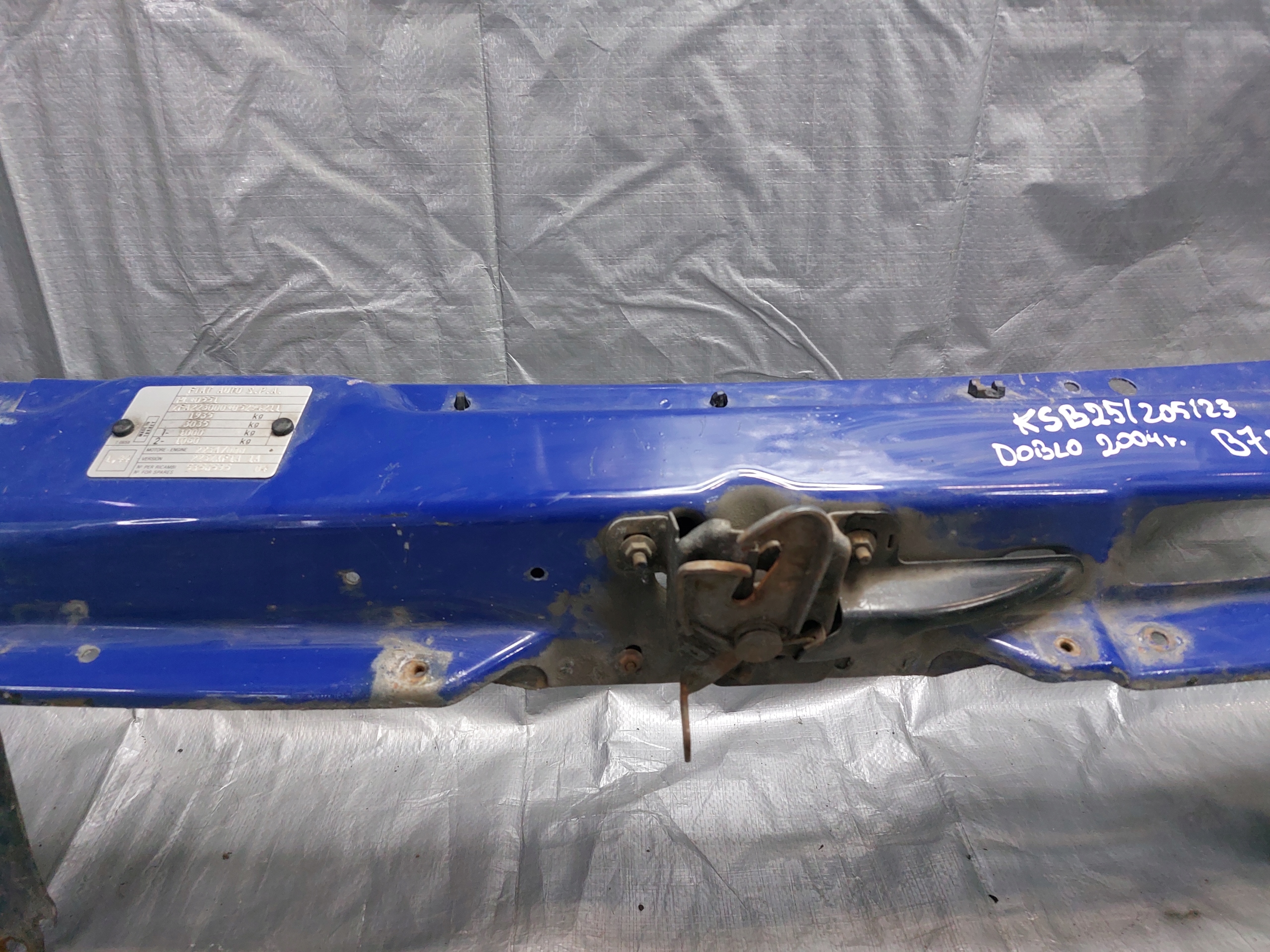 support panel for radiators pillar FIAT DOBLO and