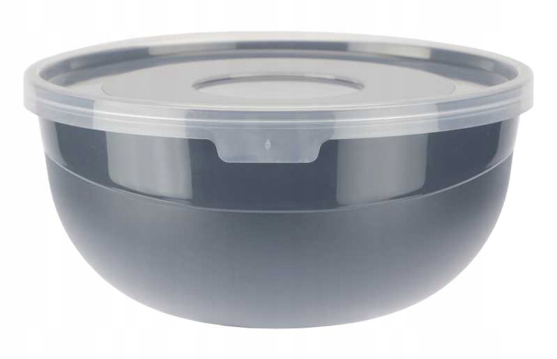 MISECZKA PLASTIKOWA Z POKRYWKĄ GRAFIT 0,7L RAVI