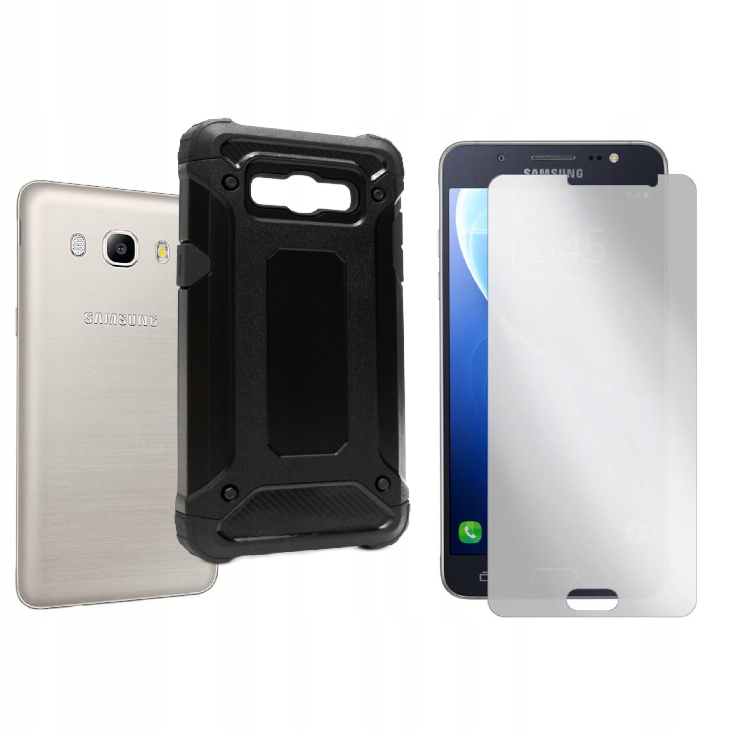 

Etui Pancerne Neo do Samsung J5 2016 czarne+SZKŁO