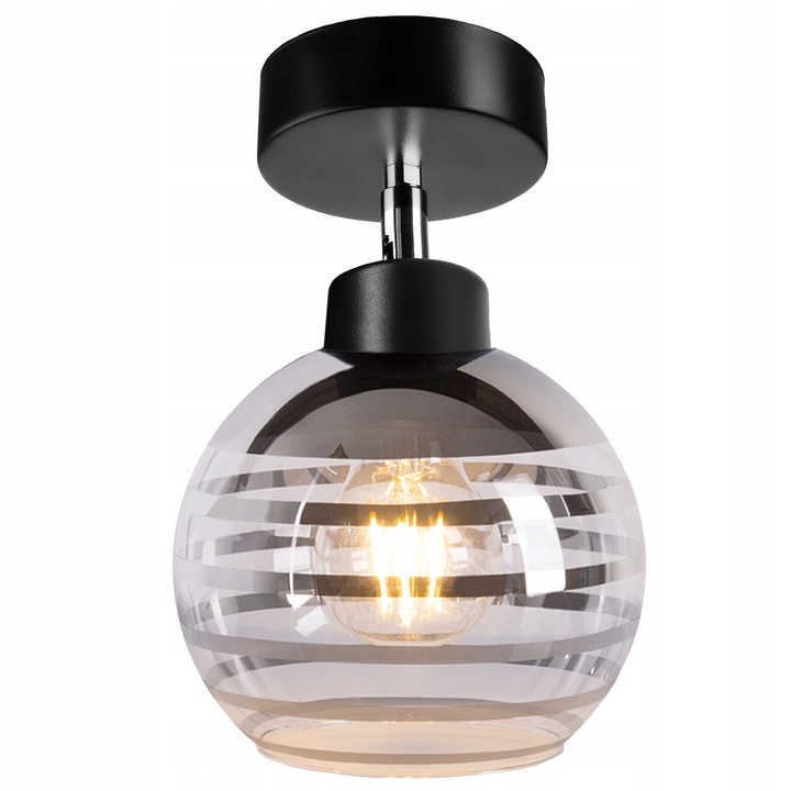 

Lampa Kinkiet żyrandol ruchomy Loft szklany Kula