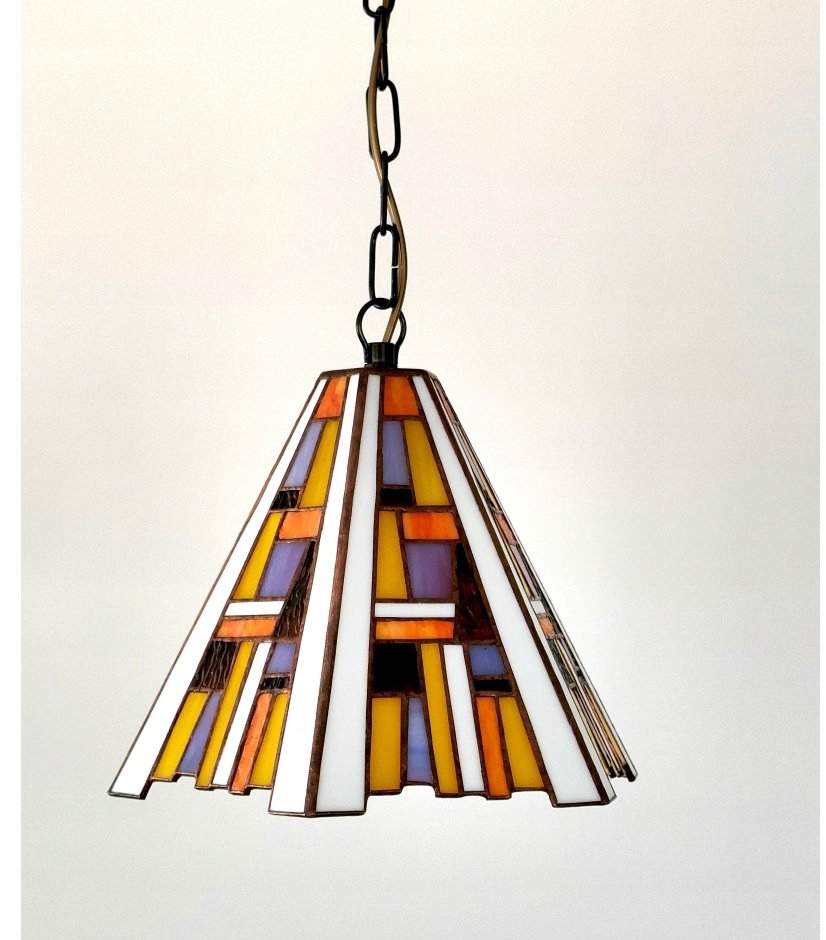 Lampa luster závesný vitráž Kosmos 23 cm