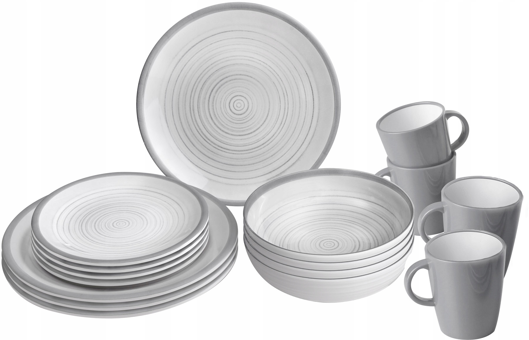 ZESTAW OBIADOWY MELAMINA BRUNNER BELLAGIO 16 szt