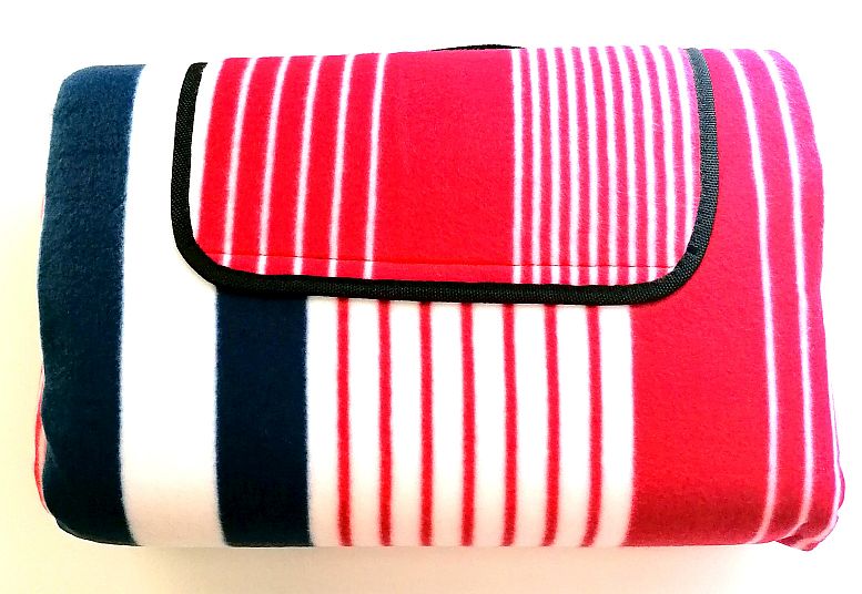 XXL KOC PIKNIKOWY PLAŻOWY 200x200cm paski