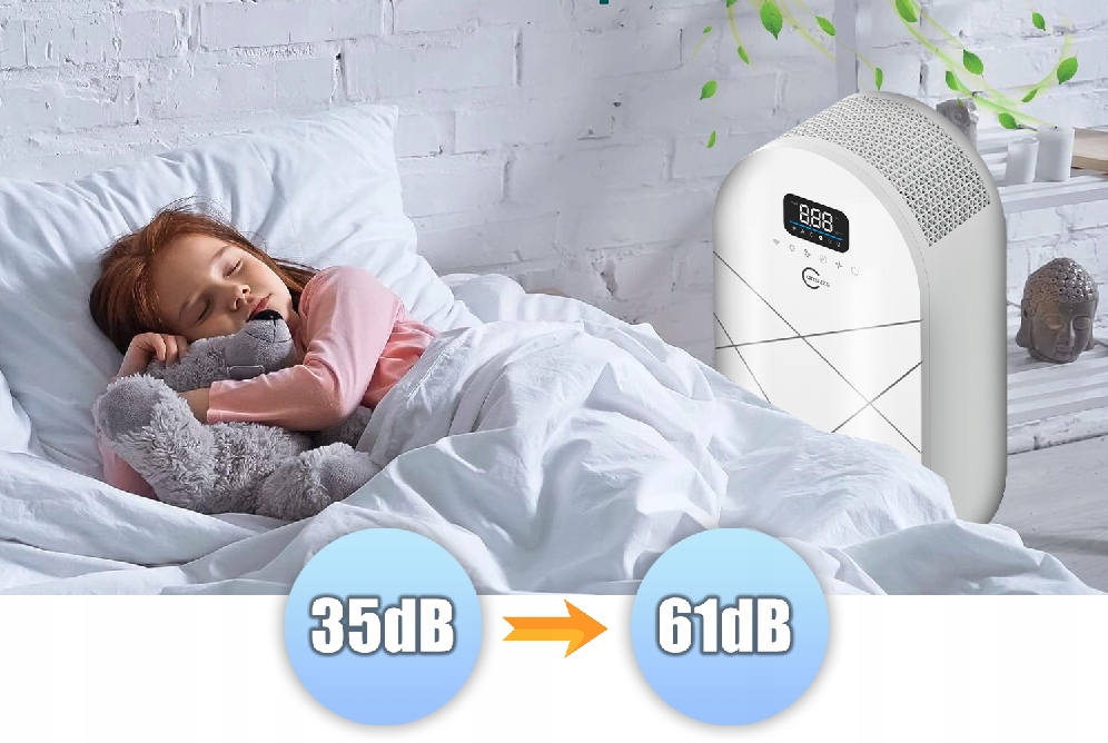 OCZYSZCZACZ POWIETRZA JONIZATOR HEPA13 WIFI Model Q34P