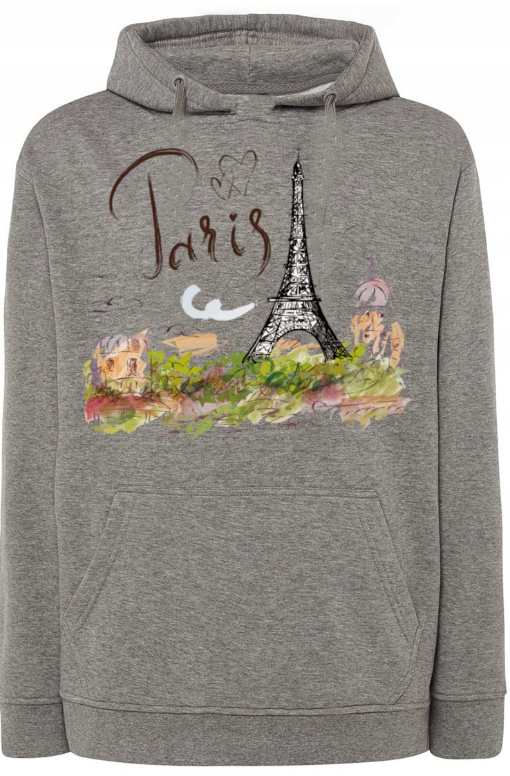 Mikina s potiskem Eiffelova věž Paříž vel. M