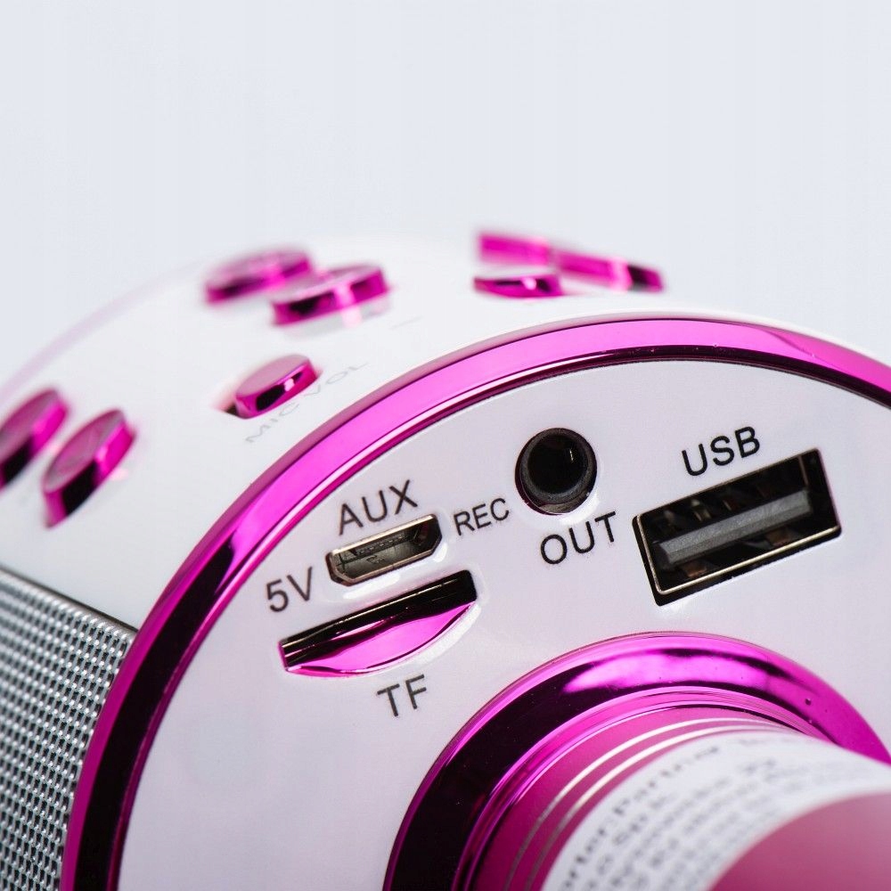 Mikrofon KARAOKE dla dzieci bezprzewodowy z głośnikiem DZIEŃ DZIECKA Model CR58