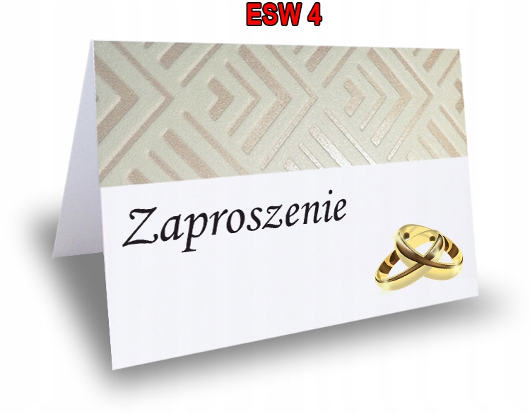 Zaproszenie zaproszenia na Ślub Ślubne wesele K Kod producenta ESW