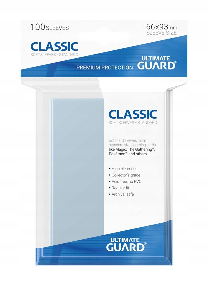 PROTEKTOR KOSZULKI NA KARTY ULTIMATE GUARD SQUARE 66X93MM 100 SZTUK