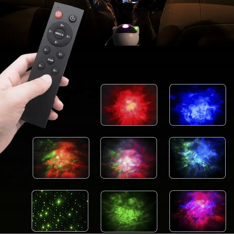 LAMPKA NOCNA LED PROJEKTOR RZUTNIK GWIAZD NIEBA ASTRONAUTA DLA DZIECI PILOT Kolor dominujący biały