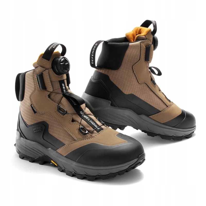 Motocyklové topánky Rebelhorn Defender Desert hnedé čierne Darčeky