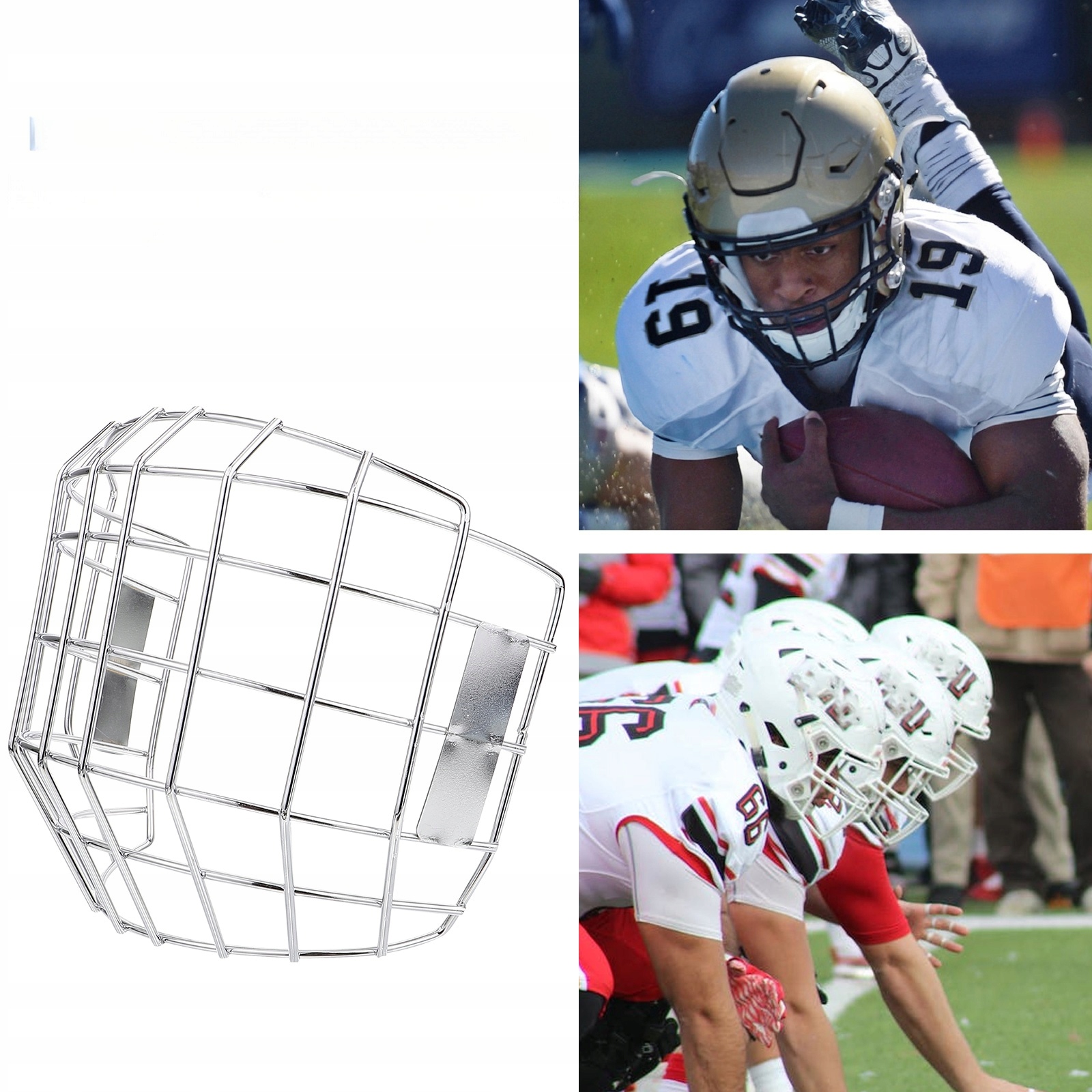 BASEBALLOWA MASKA DO TWARZY ŁYŻWARSKA TWARZ SPORTOWA Długość 0