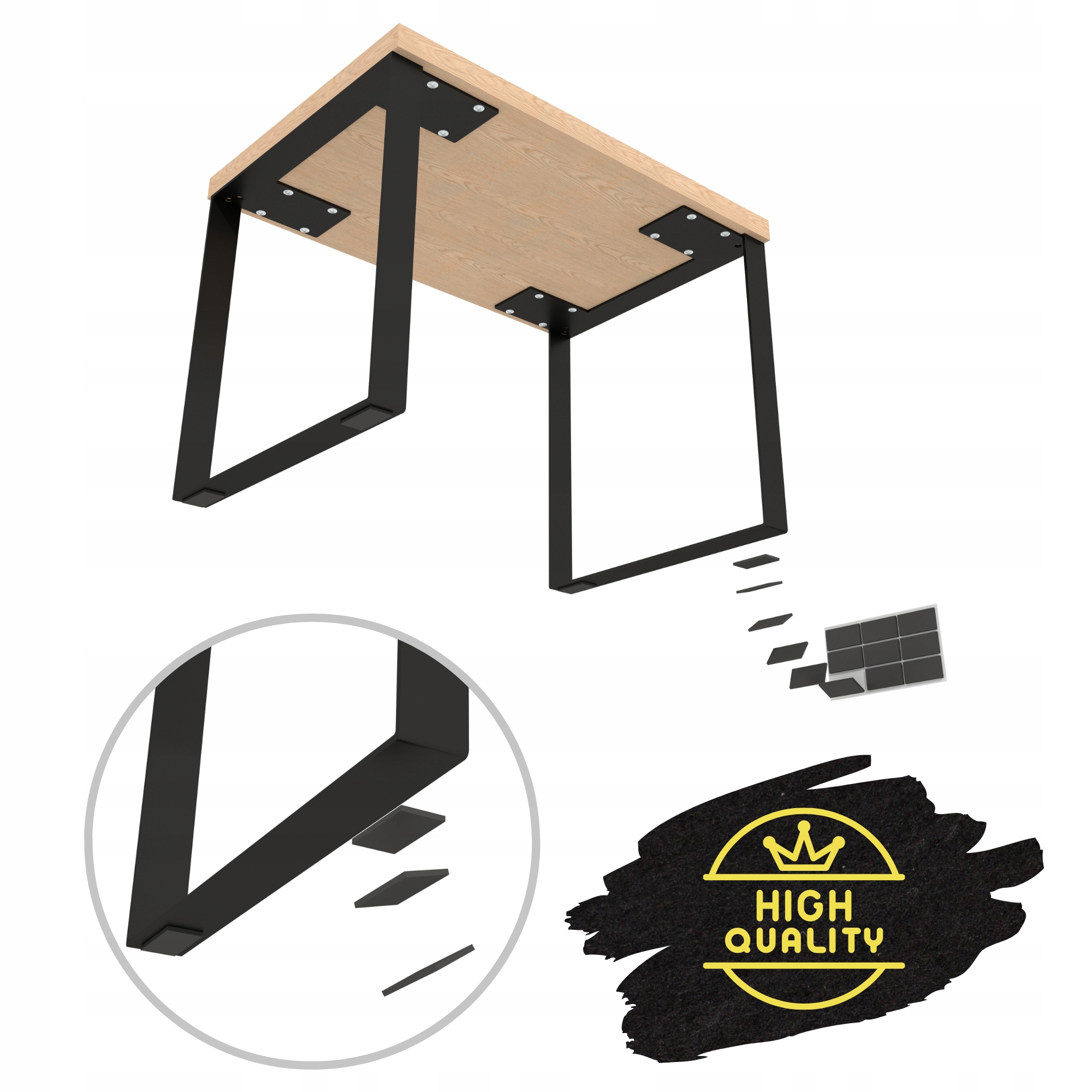 423 SZT. Podkładki filcowe pod meble krzesła, filc Marka Wnsp