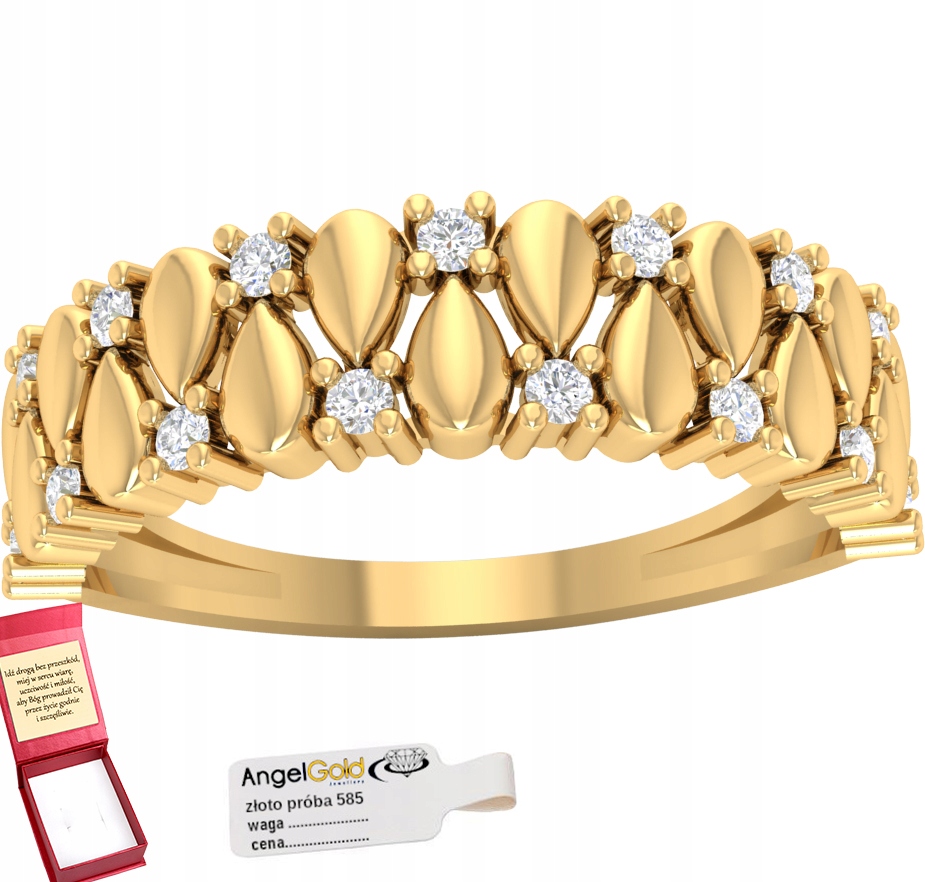Široký Prstýnek Ze Zlata Ryzosti 585