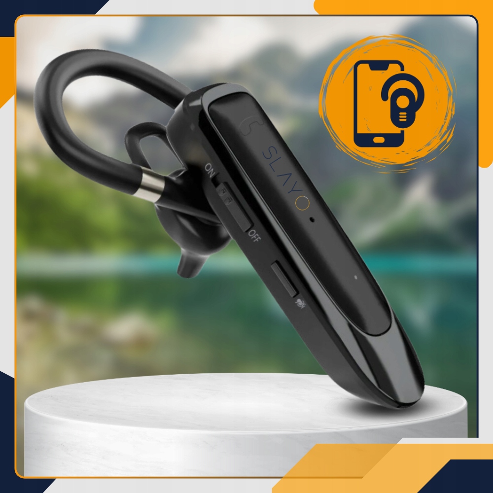 SŁUCHAWKA BLUETOOTH DLA KIEROWCY BEZPRZEWODOWA DO ROZMÓW DO UCHA MIKROFON Marka Slayo