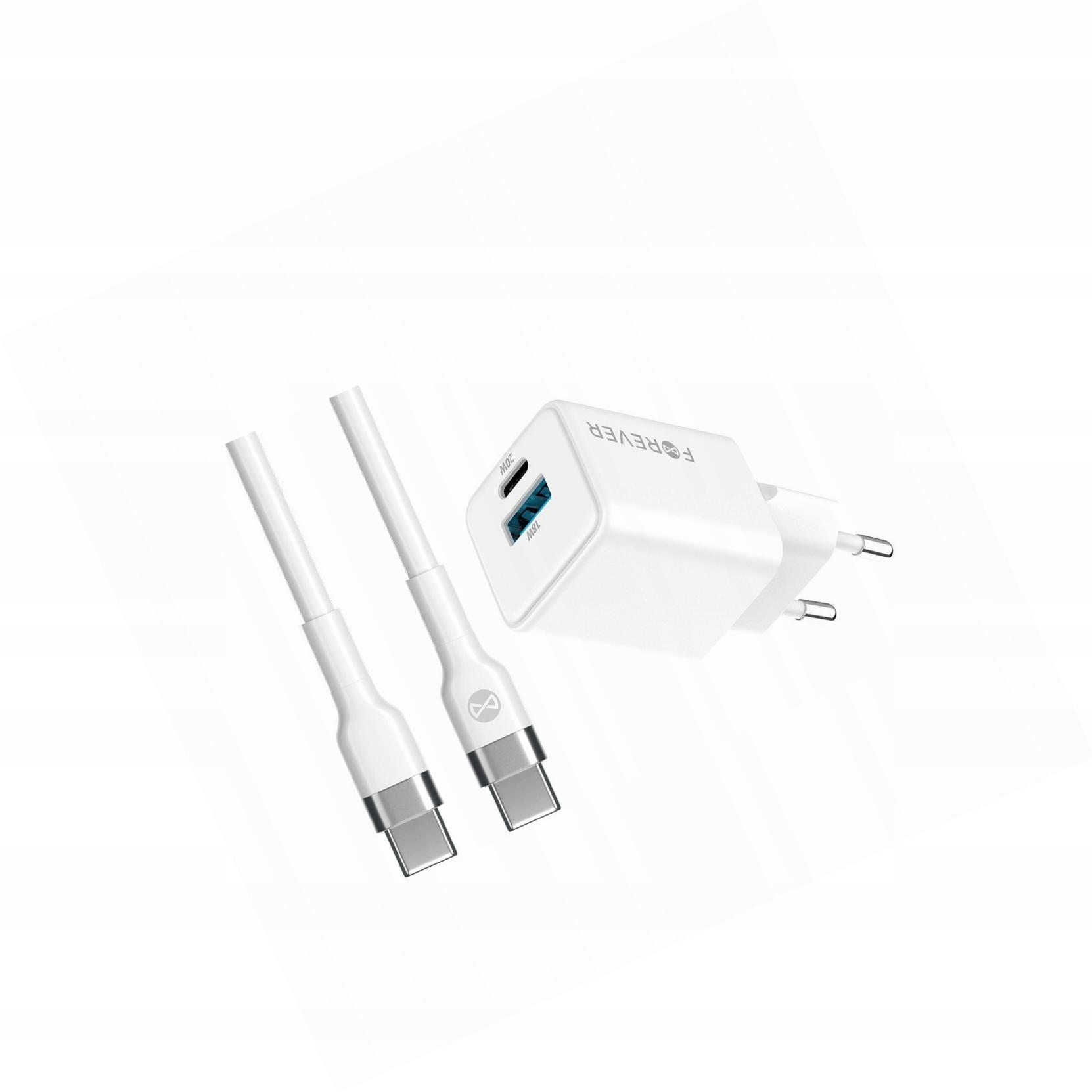 Szybka ładowarka GaN 20W Usb i Usb-c z kablem do Samsung Galaxy A15 5G