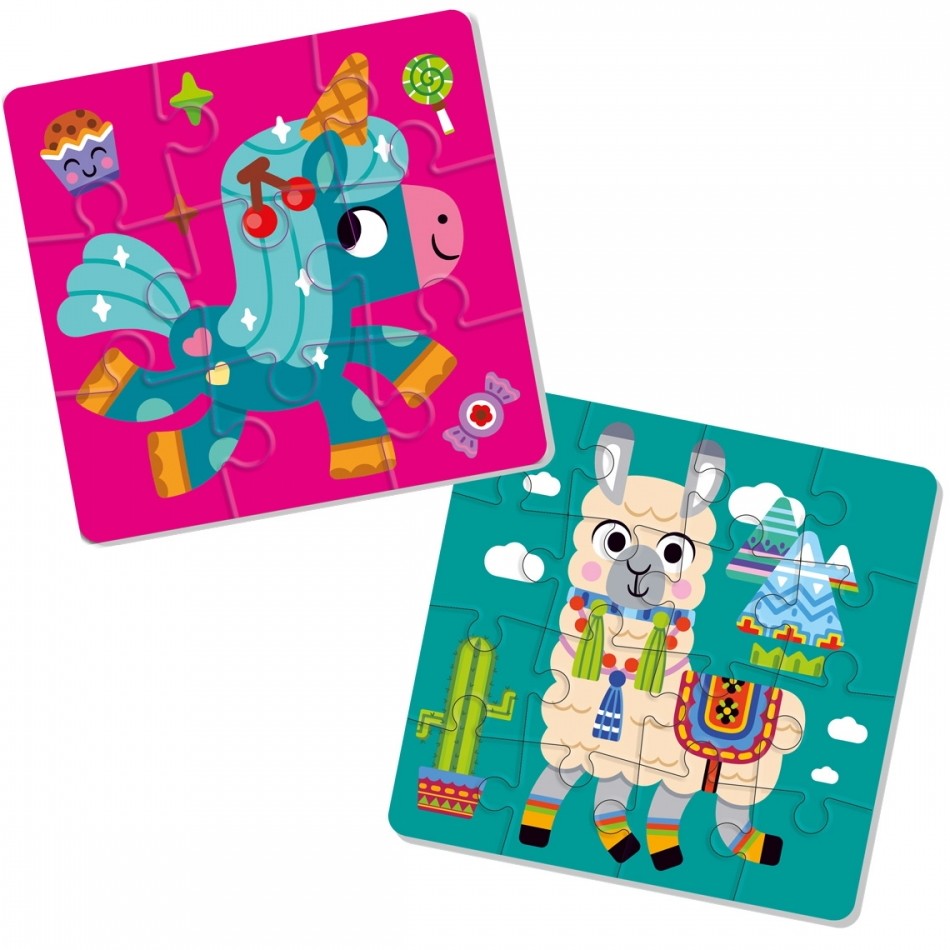 MIĘKKIE PUZZLE PIANKOWE 2W1 LAMA JEDNOROŻEC ROTER KAFER Kod producenta RK6580-02