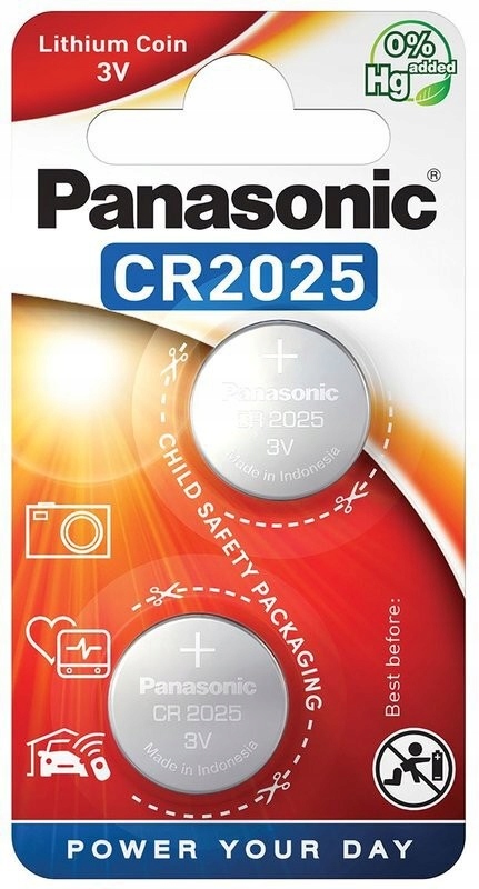 

Bateria litowa Panasonic CR2025 3V 2szt. Blister
