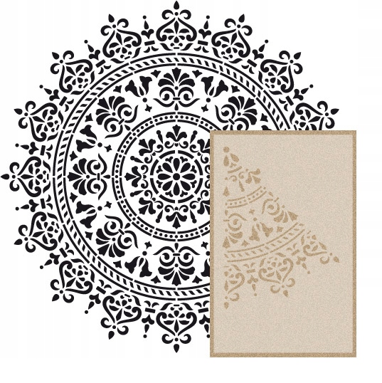

Mandala 4XL 150cm Szablon Wielorazowy Tynki Stiuki