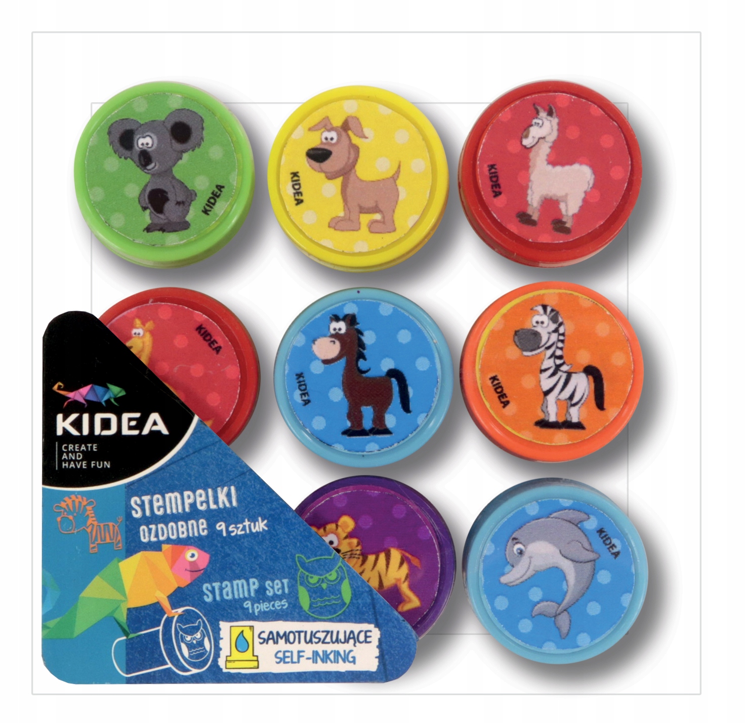

Stempelki ozdobne B Kidea 9 szt nr 1234