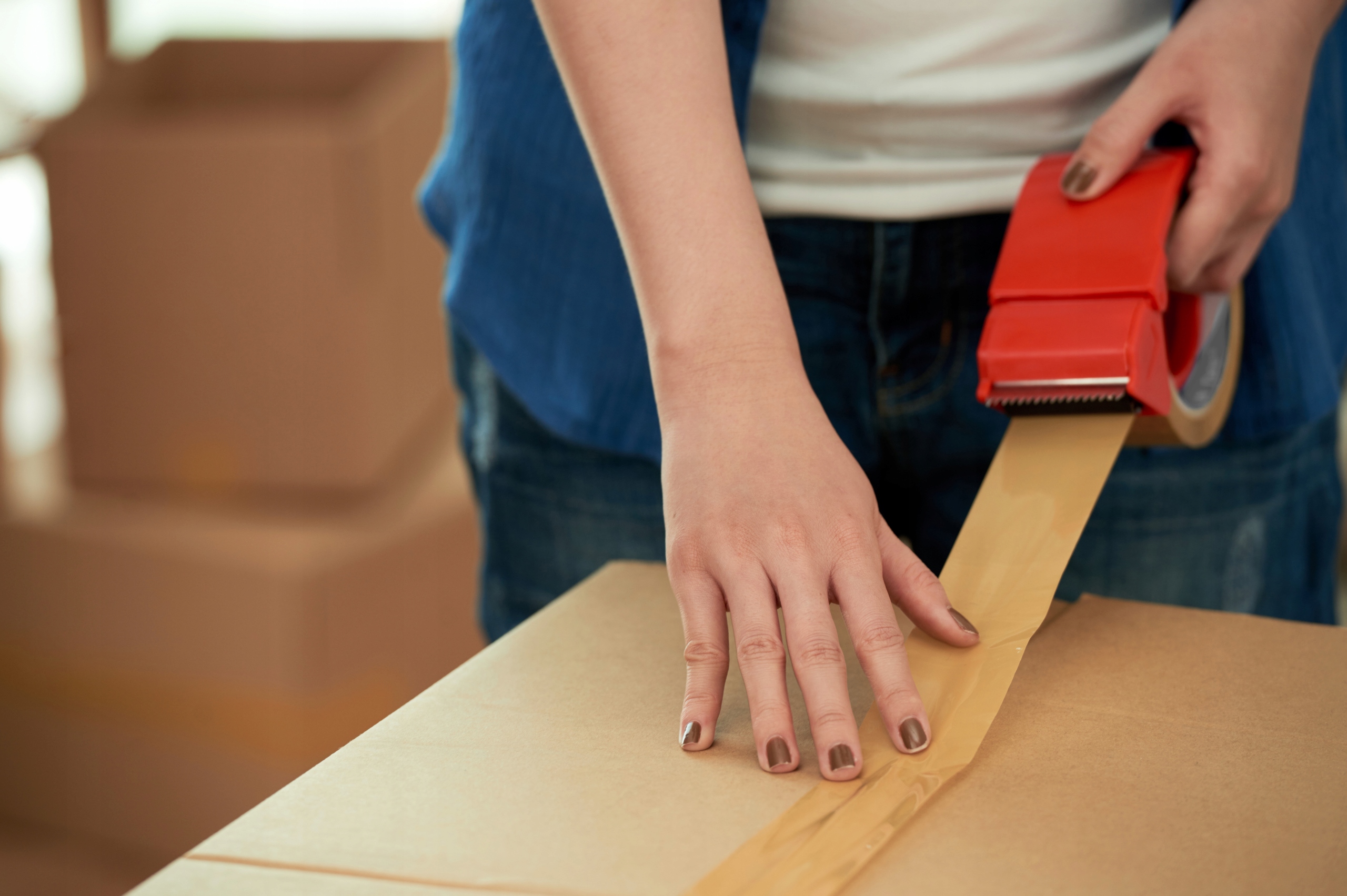 TAŚMA PAKOWA 48/100y KLEJĄCA BRĄZOWA SMART Materiał inny