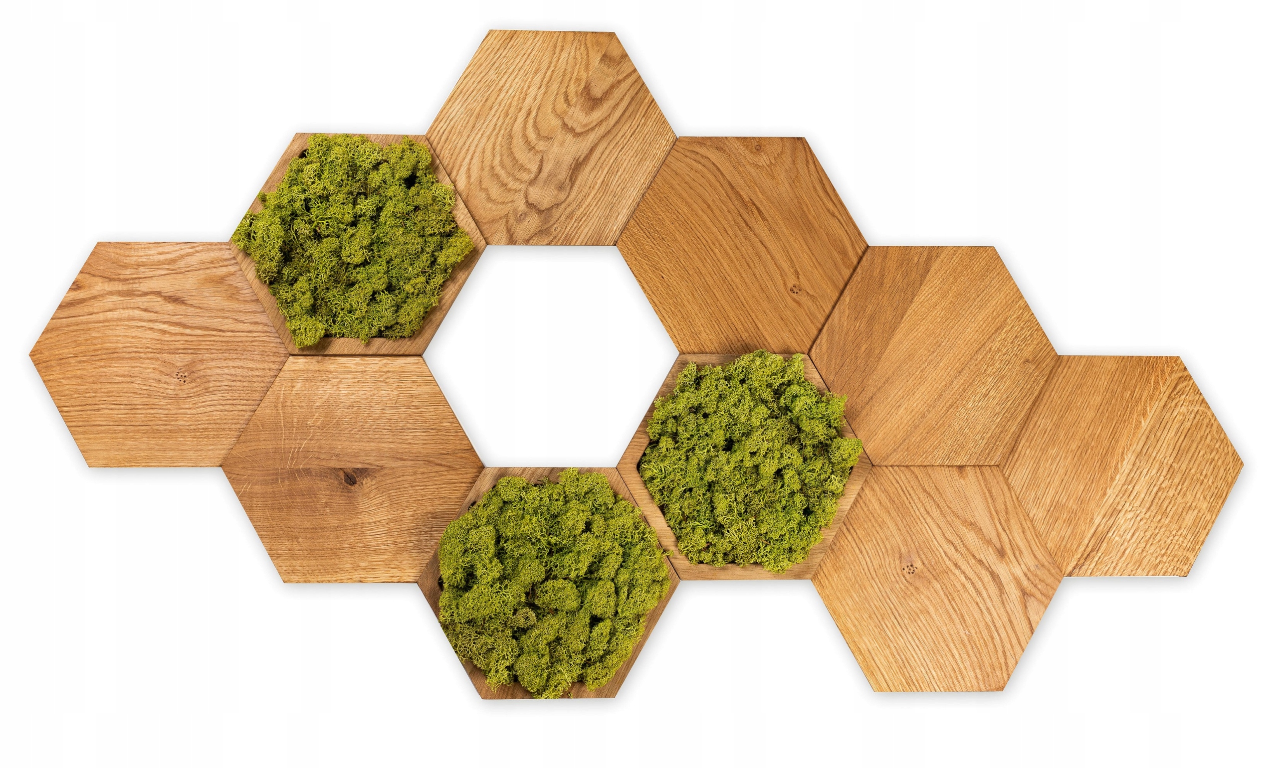 PANELE ŚCIENNE MECH CHROBOTEK JASNY HEKSAGON MINI Grubość 5 mm