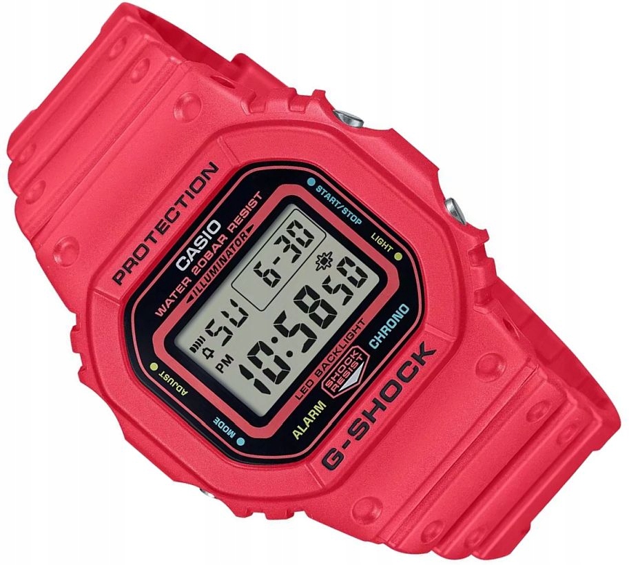 Originální Sportovní Hodinky Casio Červené G-shock DW-5600EP-4ER Kostka Box