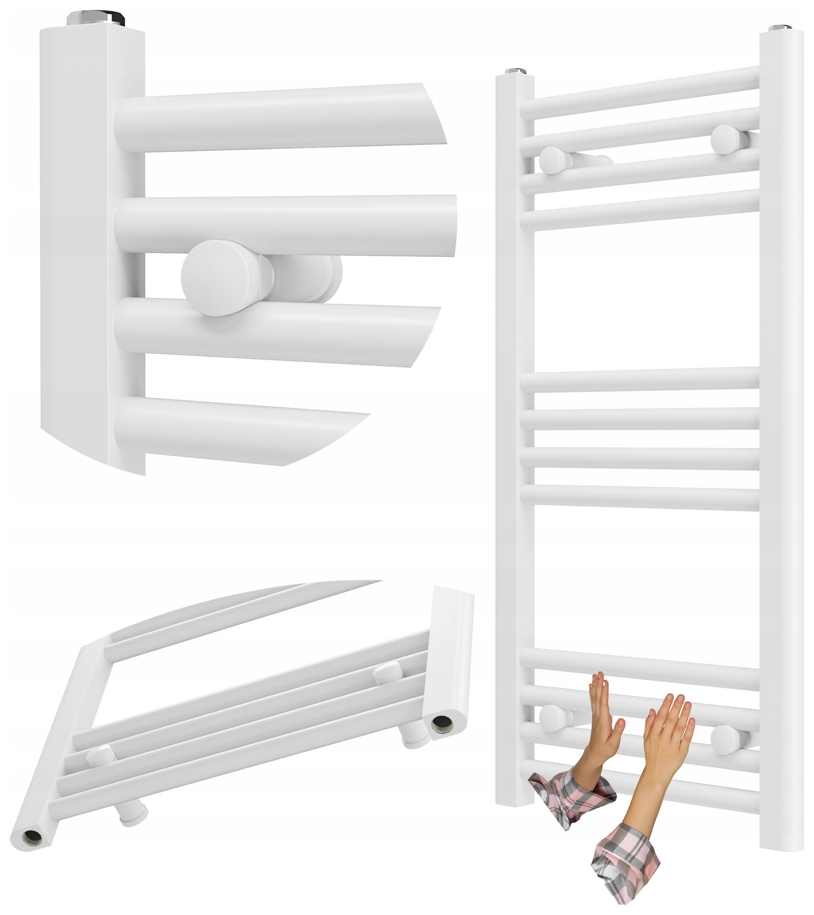 Koupelnový Radiátor Bílý Žebříkový 30 x 100 cm Kaloryfer Moderní Breno