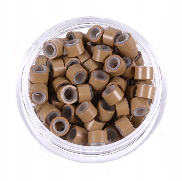 W1-1 Microringi Mikro Ringi CIEMNY BLOND M 50szt EAN (GTIN) 5903815250828