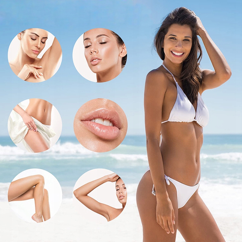 DEPILATOR TRYMER DAMSKI DO TWARZY I BRWI I NÓG 4W1 Kolor dominujący biały