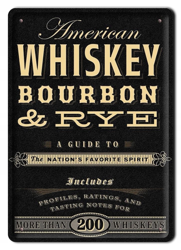 Whisky Bourbon Drink Metalowy Szyld Retro #07443