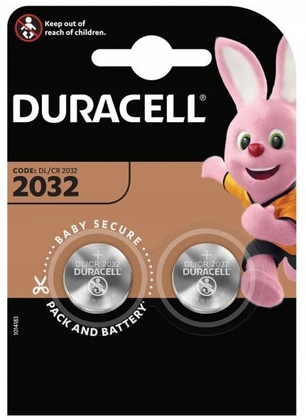 

Baterie litowe Duracell Guzik Dl/cr 2032 +50% 2szt