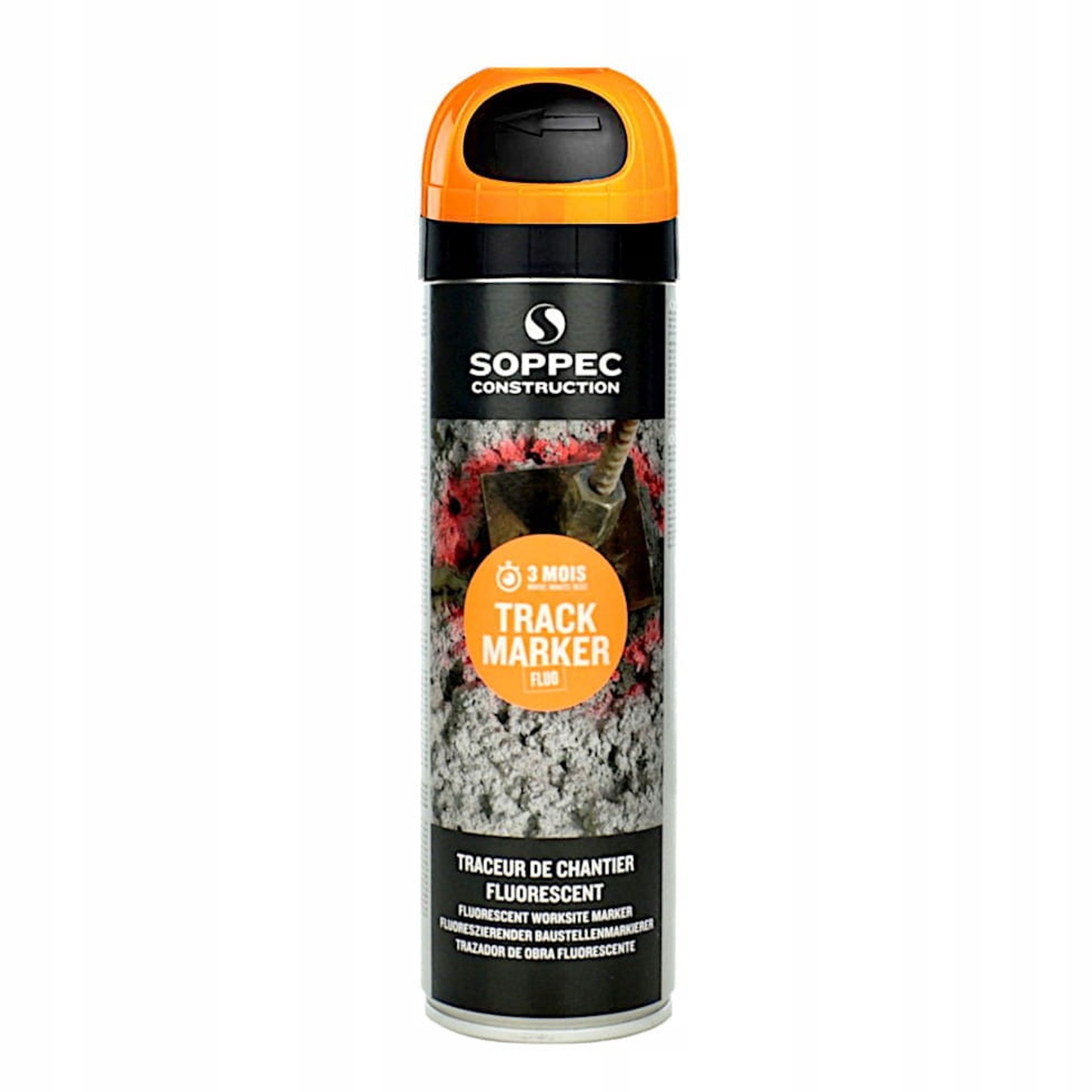 Farba geodezyjna SOPPEC Track Marker 1szt. POMARAŃCZOWA 500ml EAN (GTIN) 3598300014300