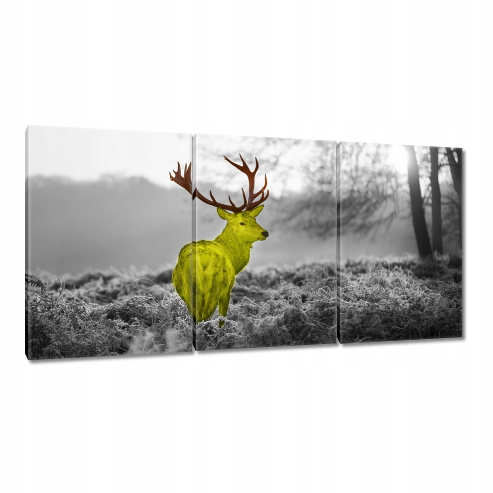 

Obrazy 120x60 Żółty jeleń Las Pejzaż