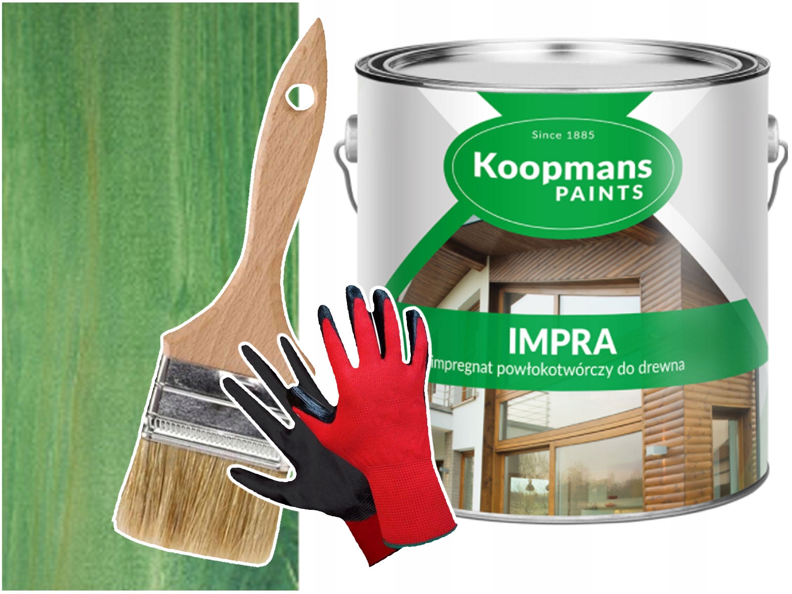 Impra Impregnát na dřevo Zeleň Lahvová 2,5L