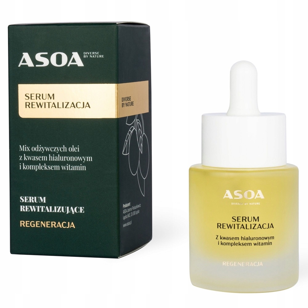 Asoa Revitalizační Sérum S Kyselinou Hyaluronovou 30 ml