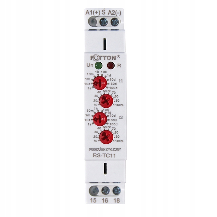 Cyklický časový relé Fotton RS-TC11 12-230V Ac/dc