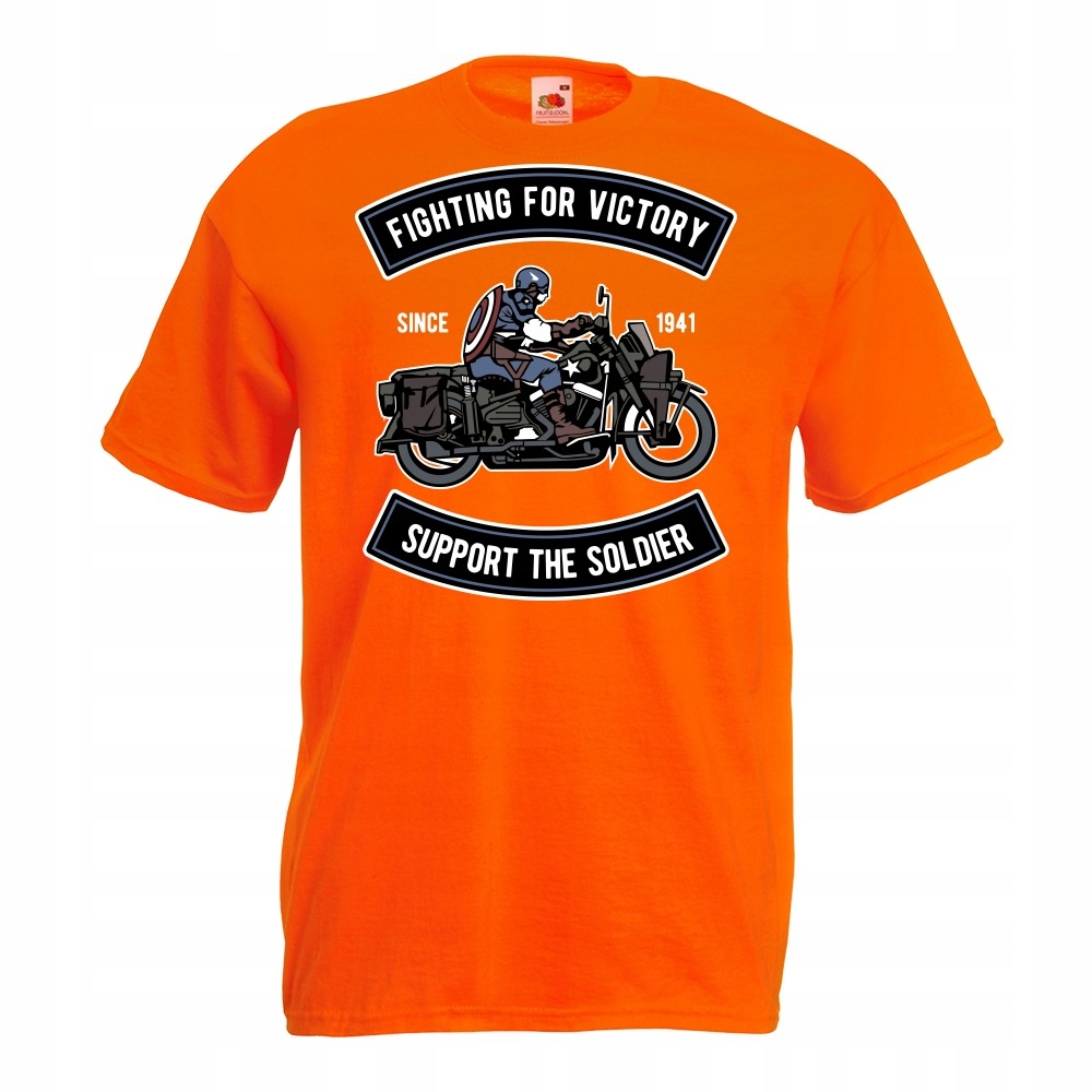 

Koszulka motor motocyklista wojsko XL pomarańczowa
