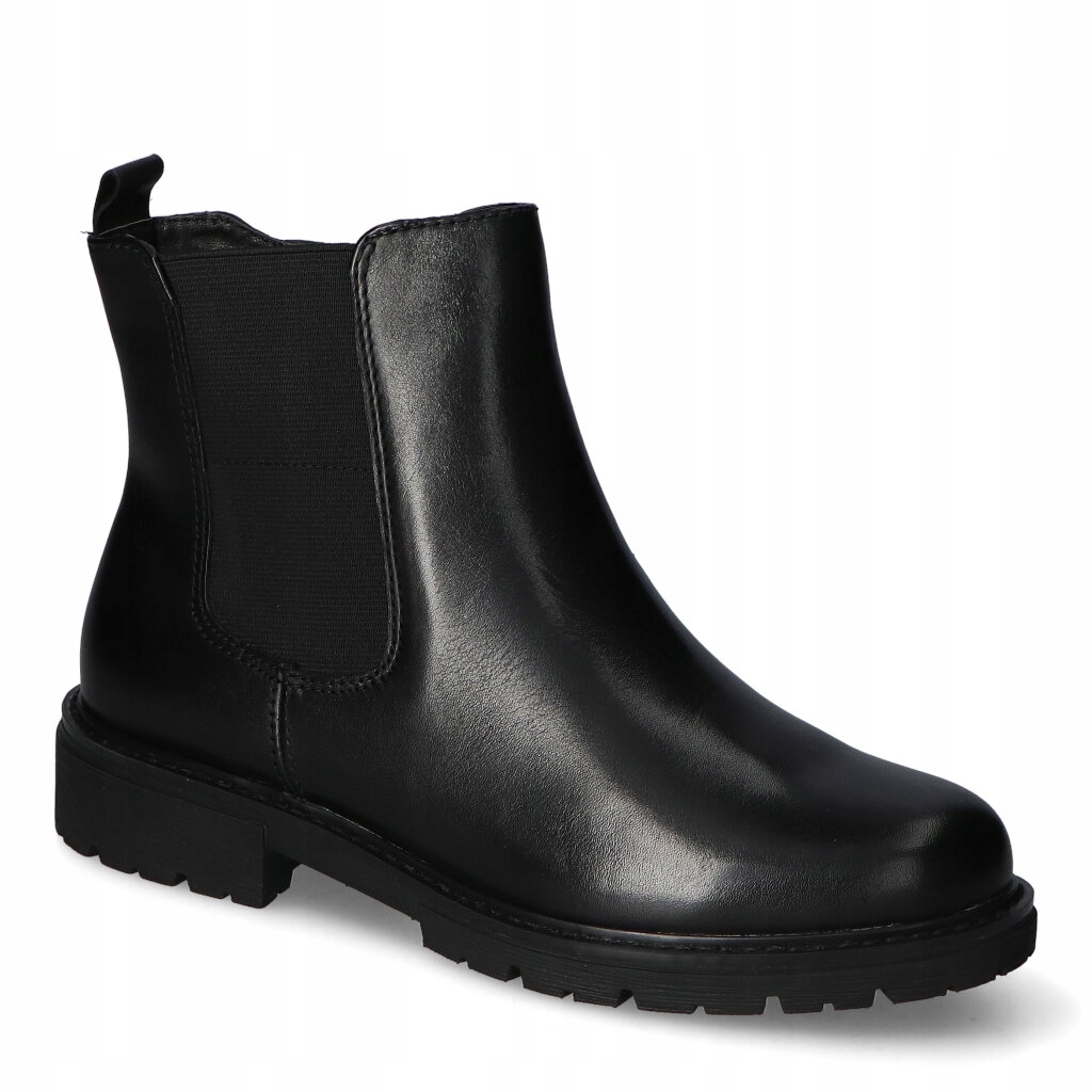 Kotníkové Boty Jana 8-25700-45/001 Černé lico 39