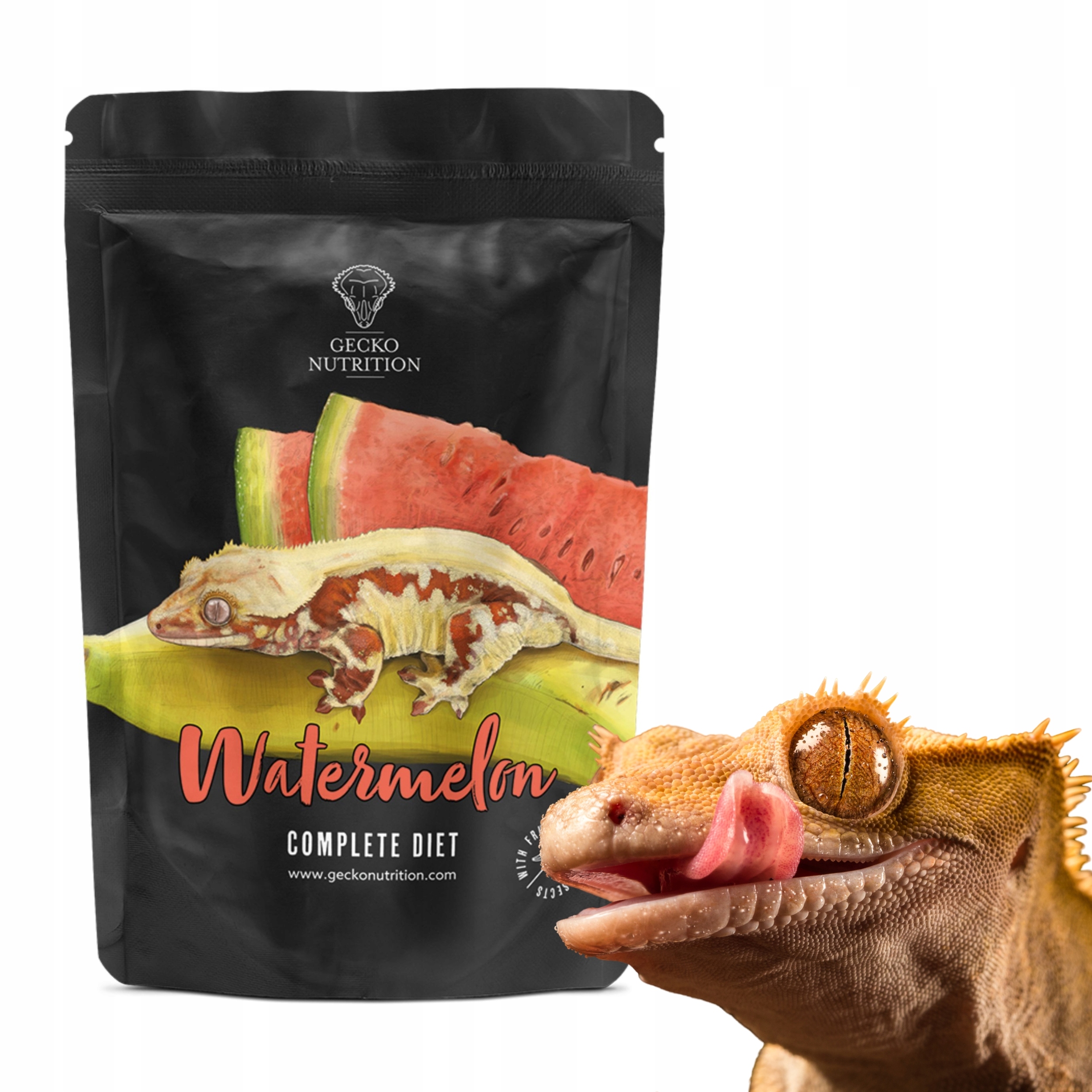 Levně Gecko Nutrition Banán Meloun krmivo pro gekony Gekon otřesený felsuma 250 g