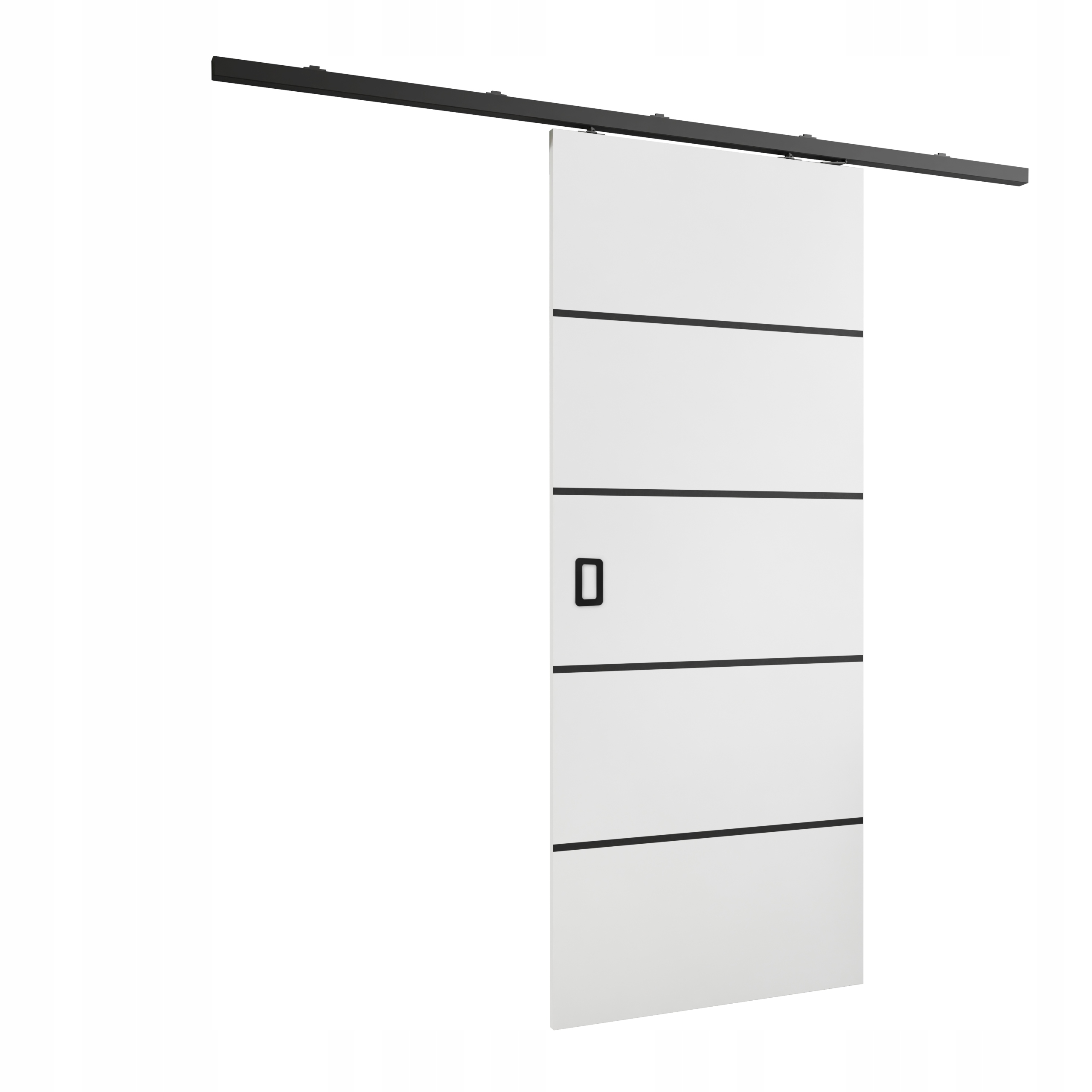 Posuvné nástěnné dveře HS-45 Wermo Plus 90 bílé